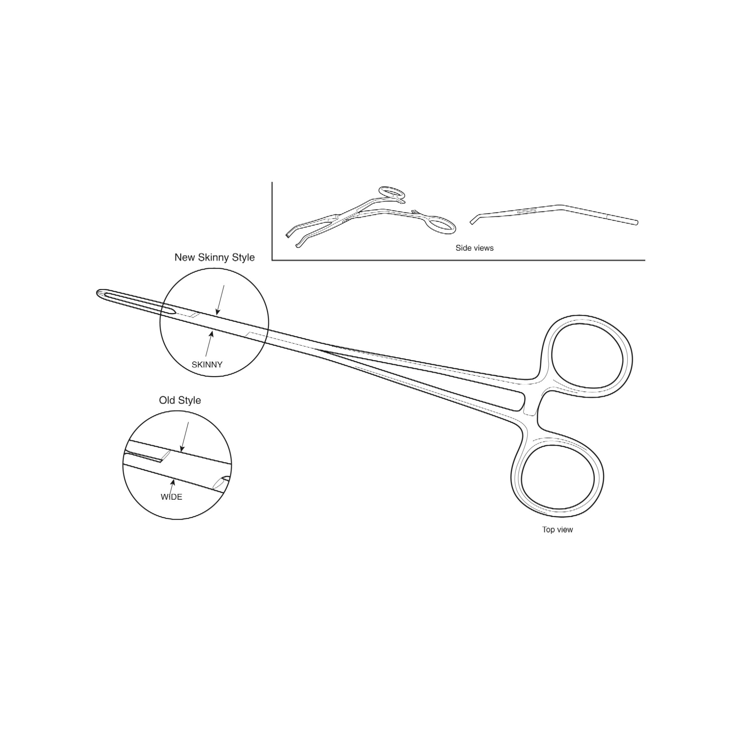 McGown Forcep Angled skinny